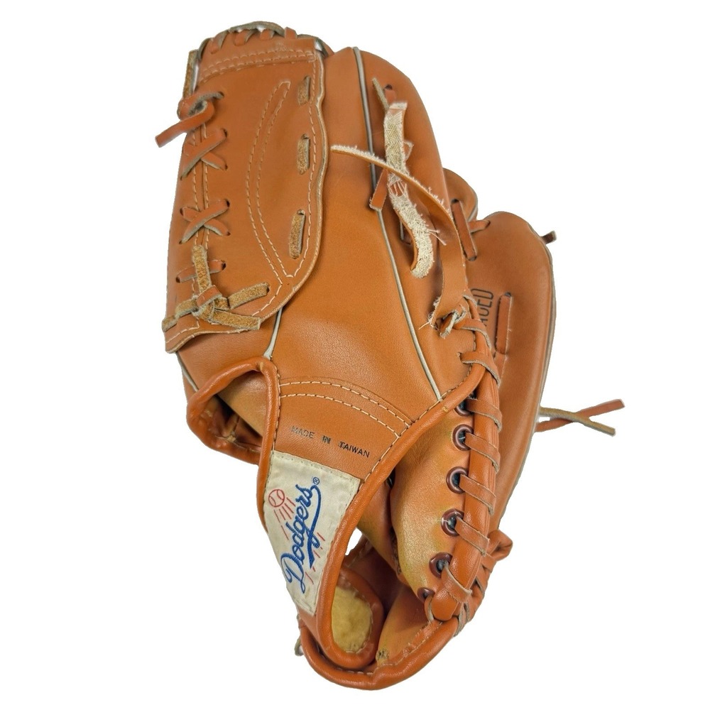 Los Angeles Dodgers Youth Baseball Glove 2606 Right Hand Throw Leather Vintage